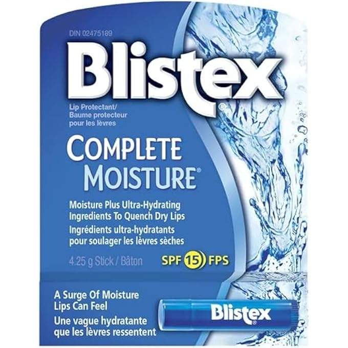 Blistex COMPLETE MOISTURE LIP PROTECTANT SPF 15 0.15 OZ (PACK OF 2) - Image 1